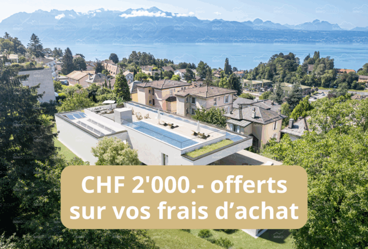 Attique vue lac - Cap Bleu - www.cap-bleu.ch