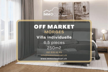 Rare à Morges - villa individuelle proche de toutes commodités