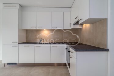 Grand salon-cuisine avec balcon !