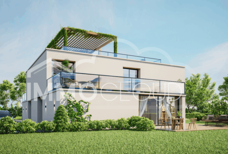 Villa avec rooftop panoramique - entre vignes, lac et Riviera