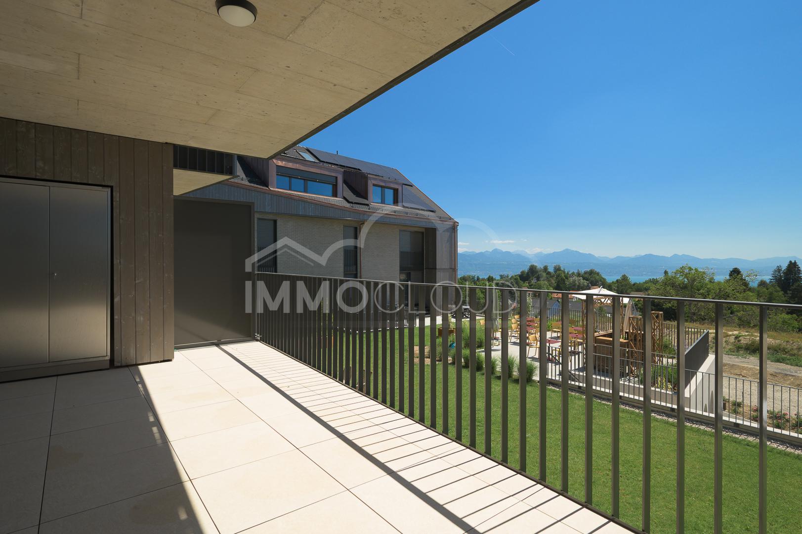 Plein sud et vue sur le Léman